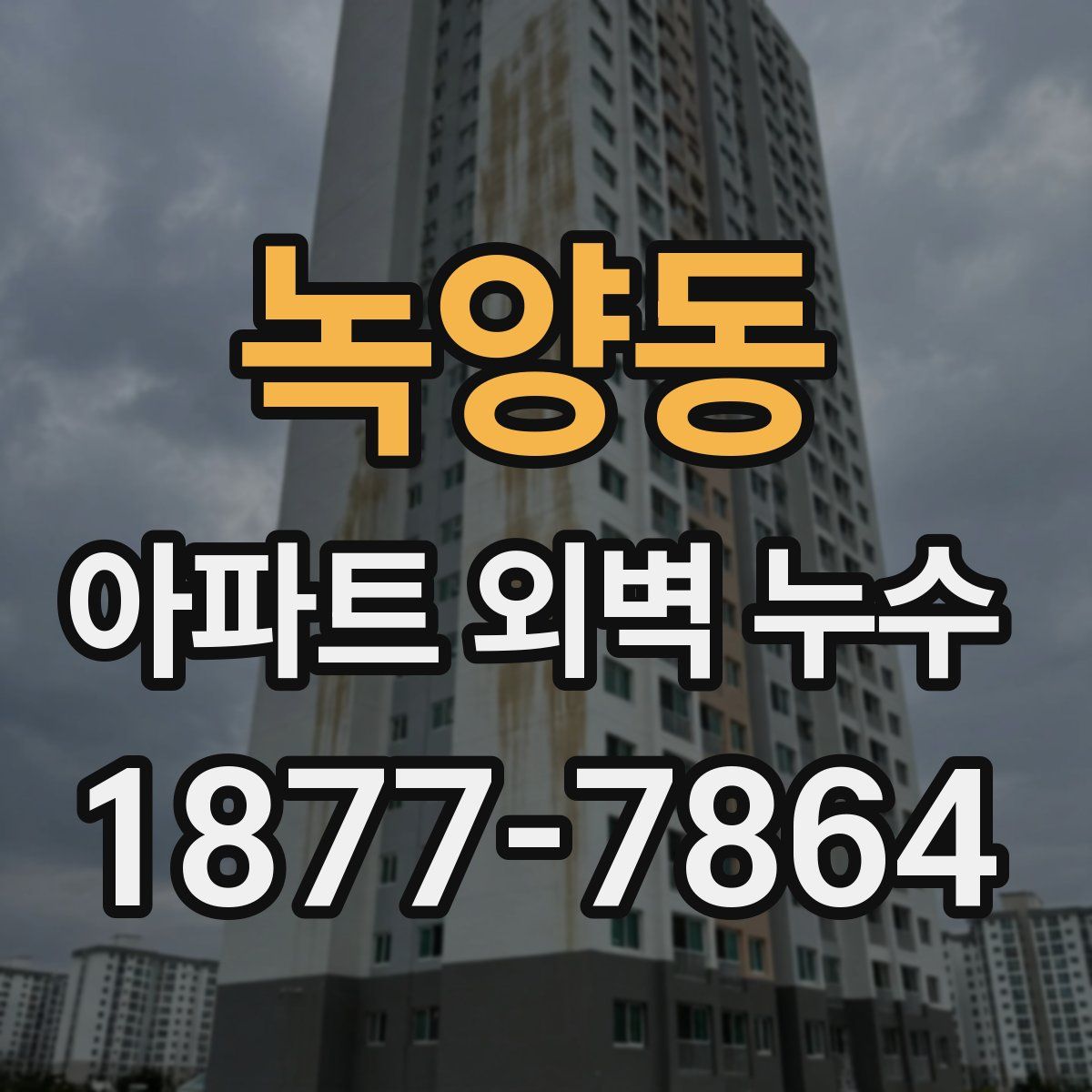녹양동 아파트 외벽 누수