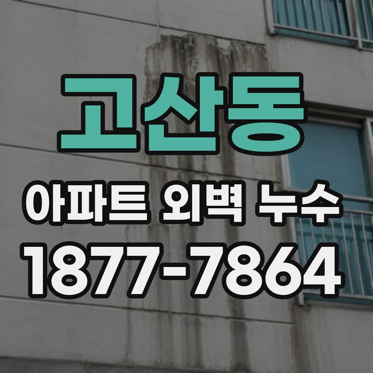 고산동 아파트 외벽 누수