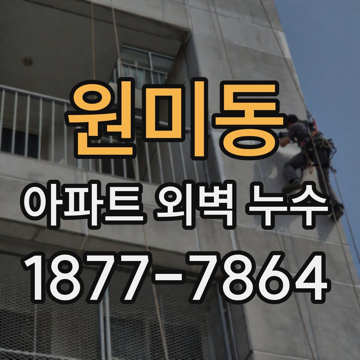 원미동 아파트 외벽 누수