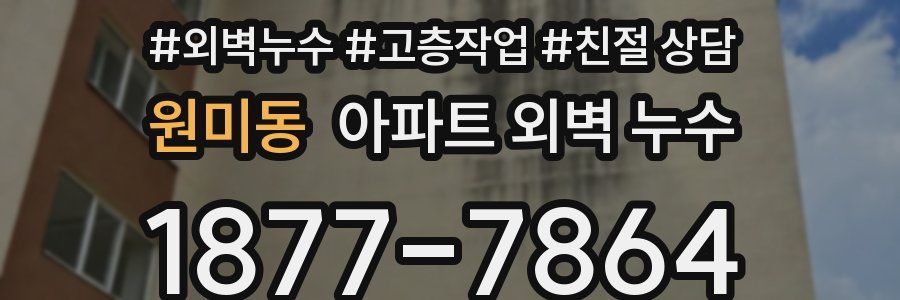 원미동 아파트 외벽 누수