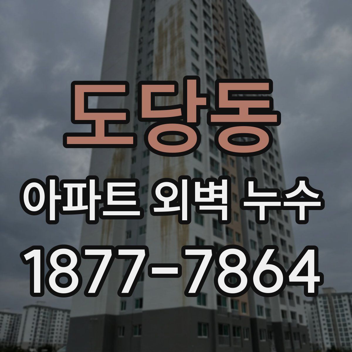 도당동 아파트 외벽 누수