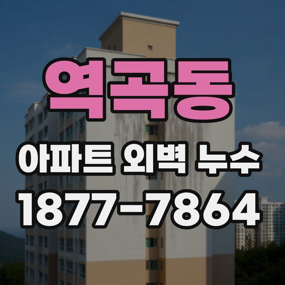 역곡동 아파트 외벽 누수