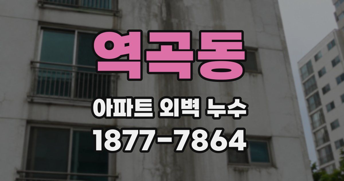 역곡동 아파트 외벽 누수
