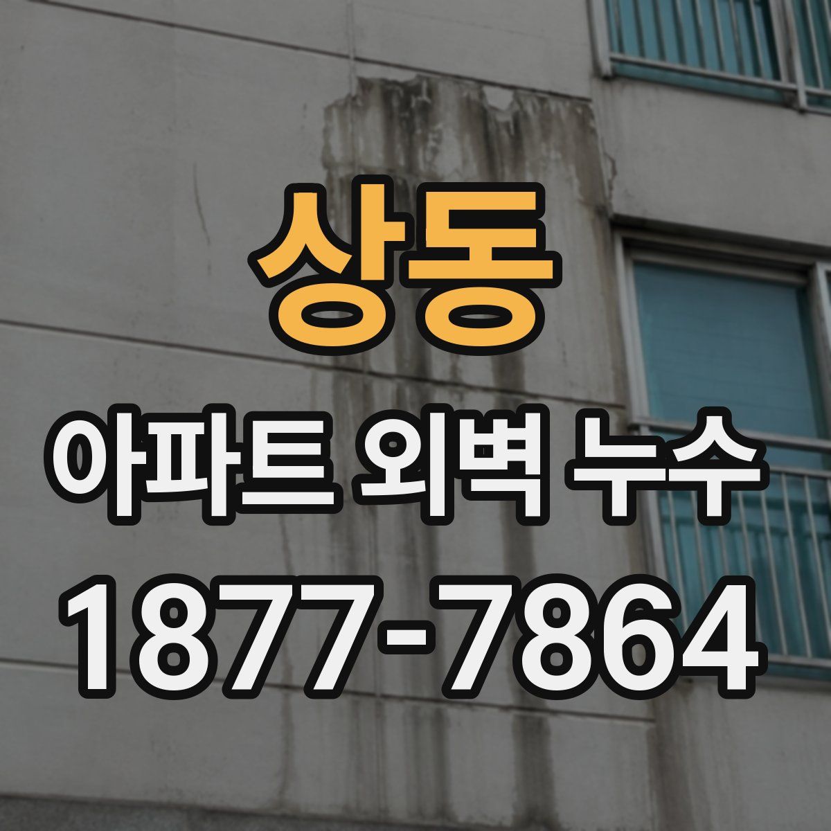 상동 아파트 외벽 누수
