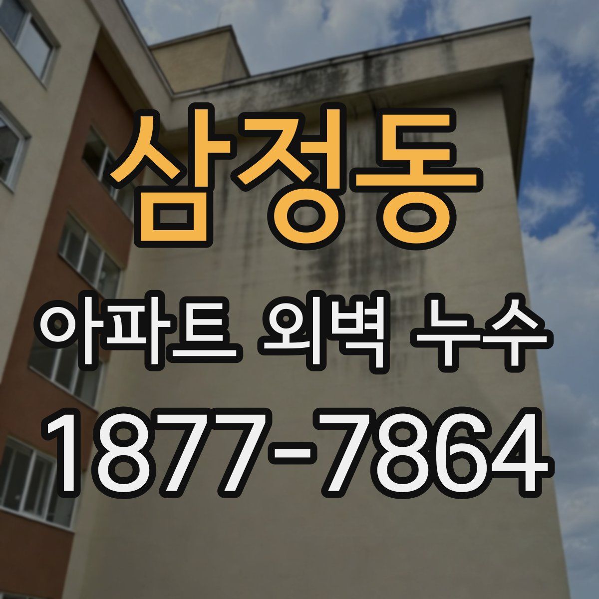 삼정동 아파트 외벽 누수