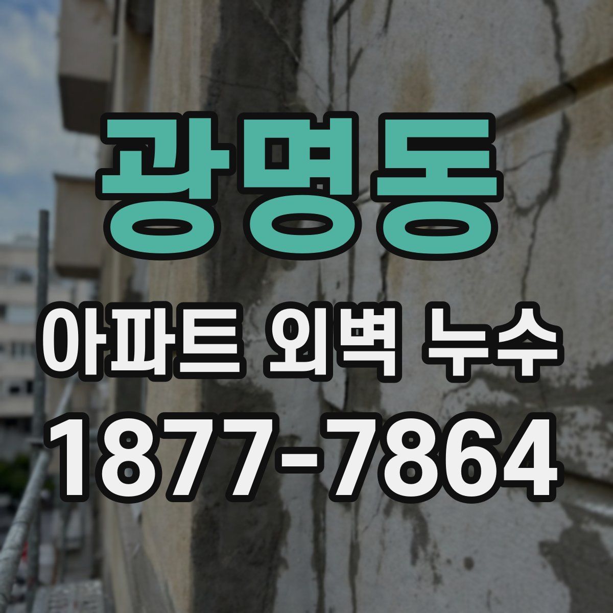 광명동 아파트 외벽 누수