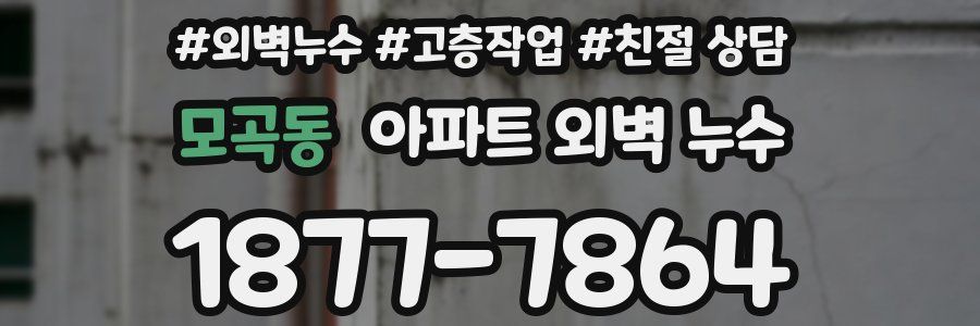 모곡동 아파트 외벽 누수