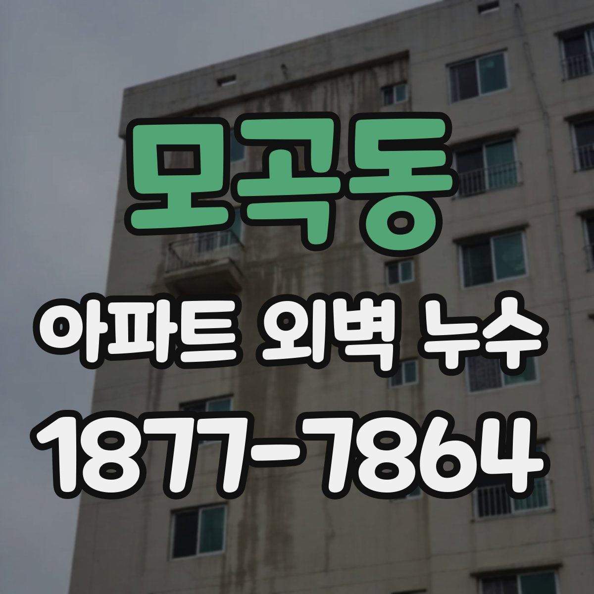 모곡동 아파트 외벽 누수