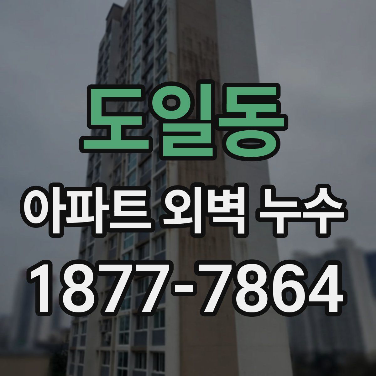 도일동 아파트 외벽 누수