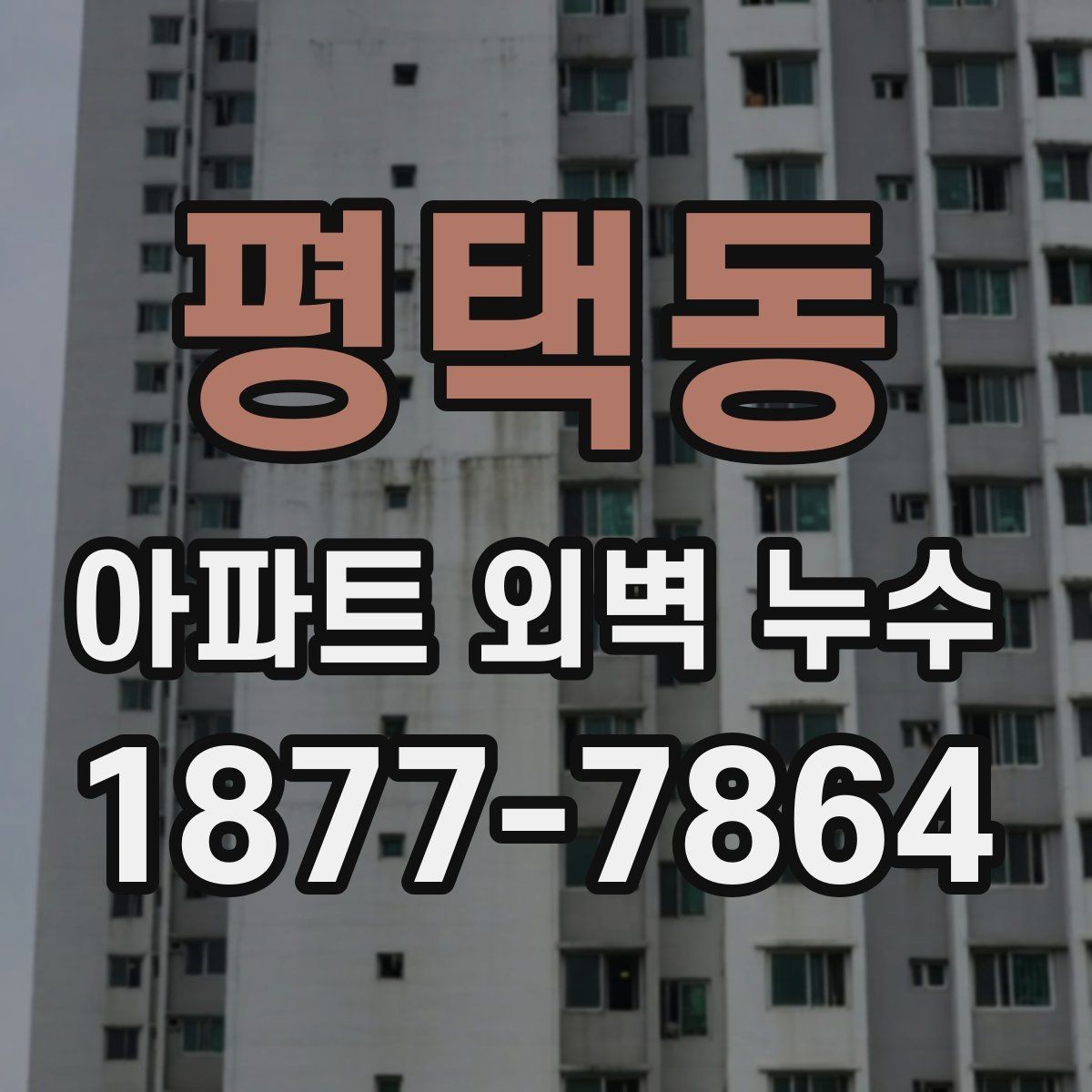 평택동 아파트 외벽 누수 확인 후 협의해야 할 내용