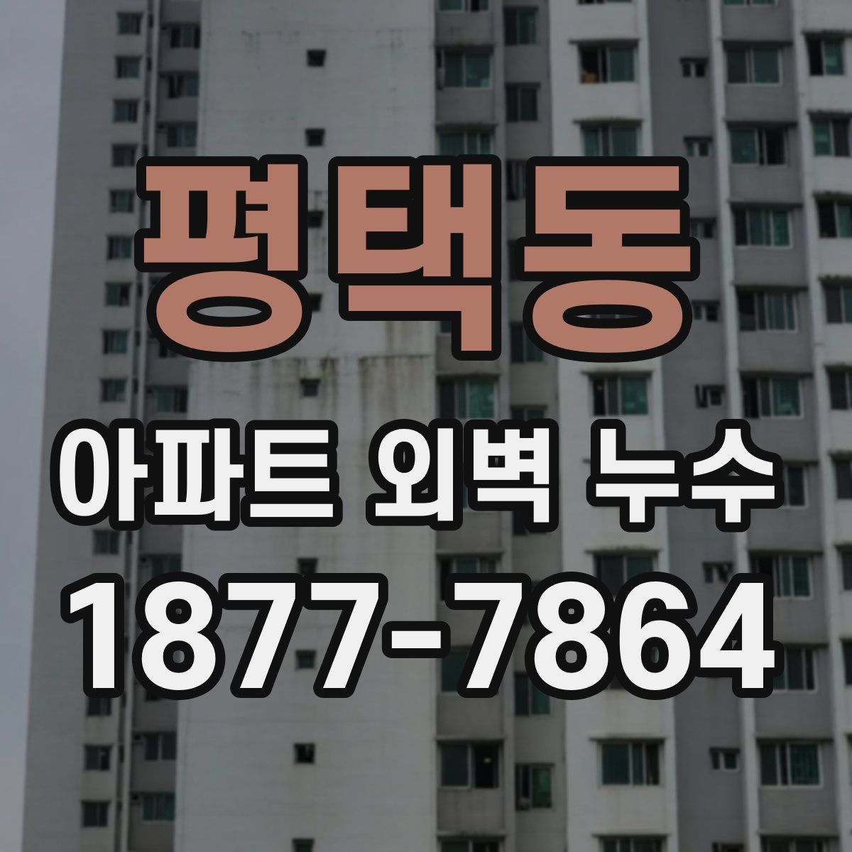 평택동 아파트 외벽 누수