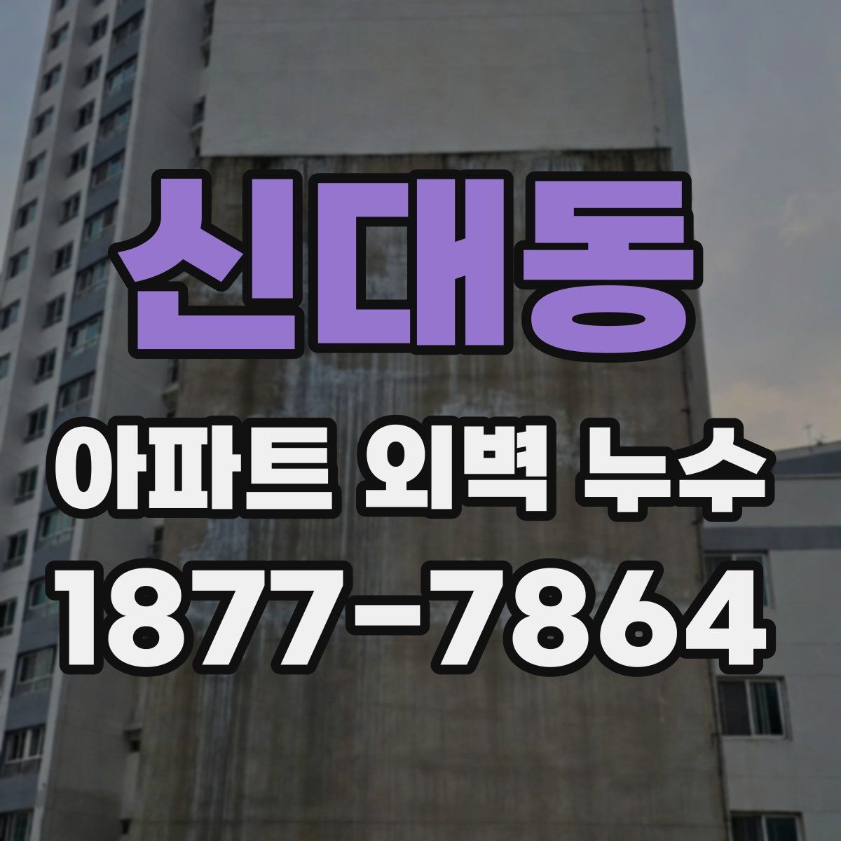 신대동 아파트 외벽 누수