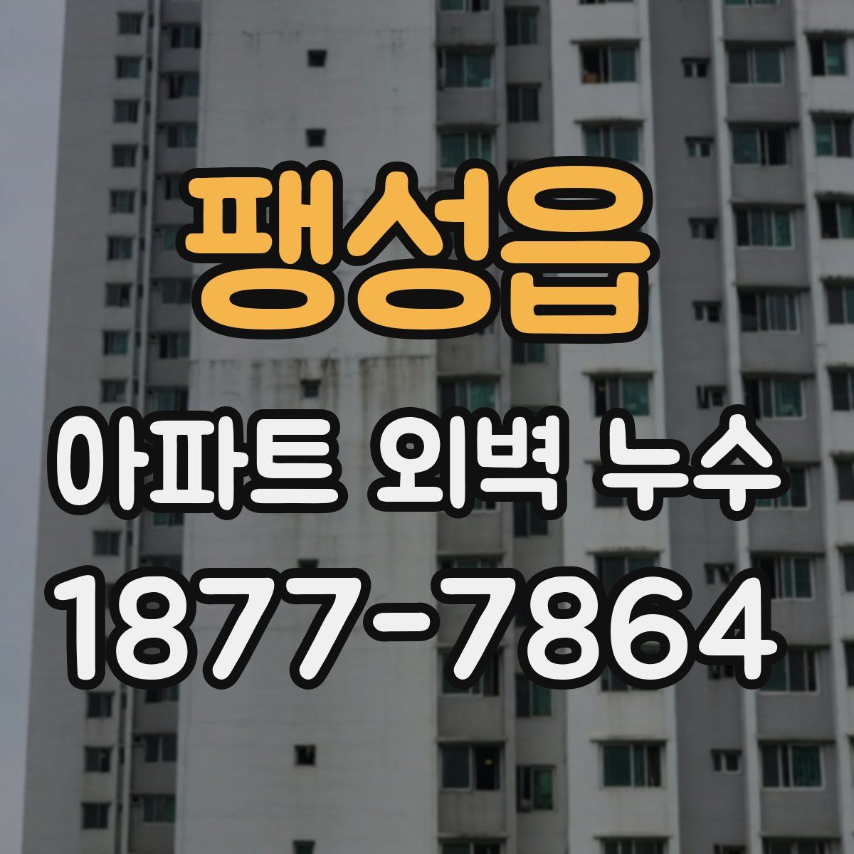 팽성읍 아파트 외벽 누수