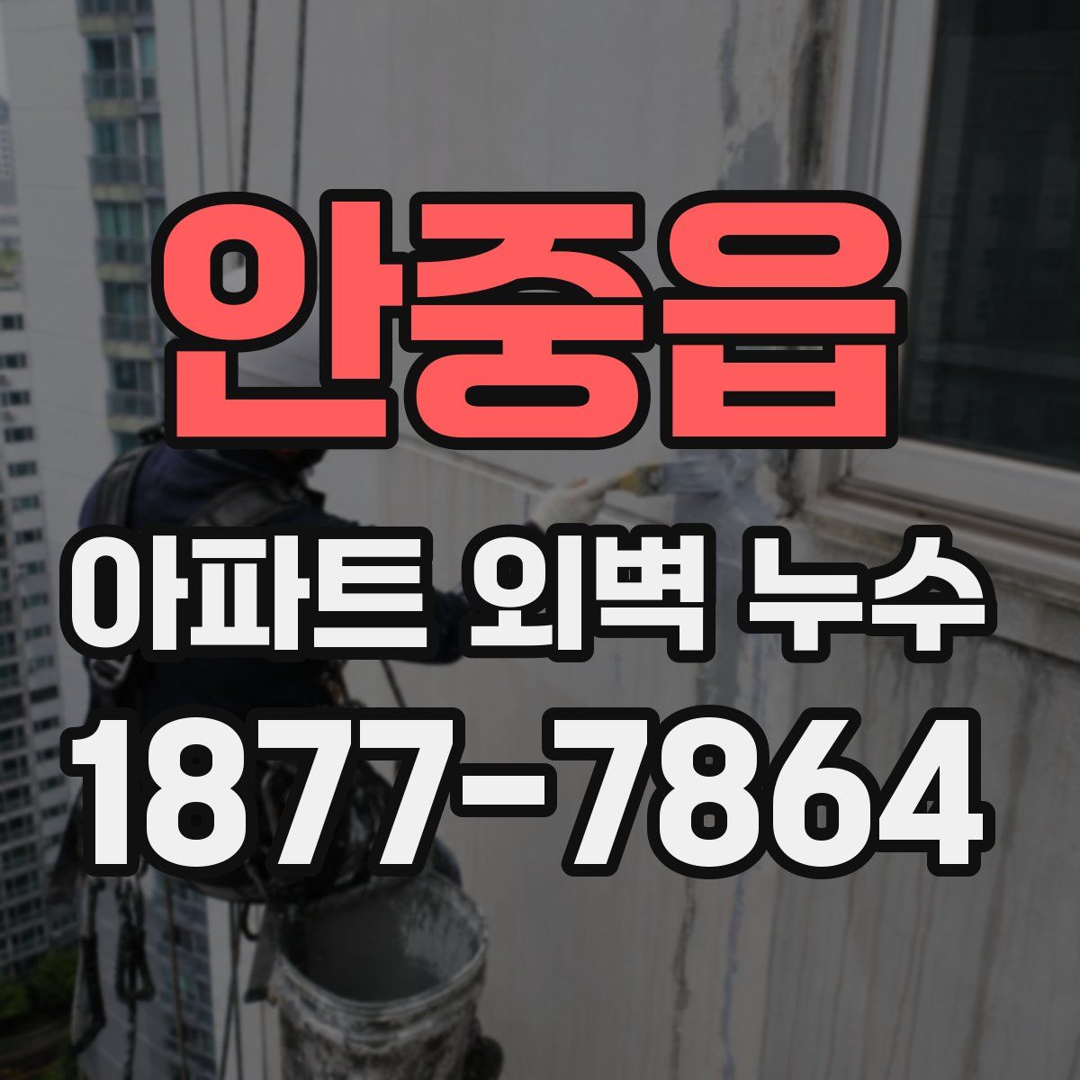 안중읍 아파트 외벽 누수