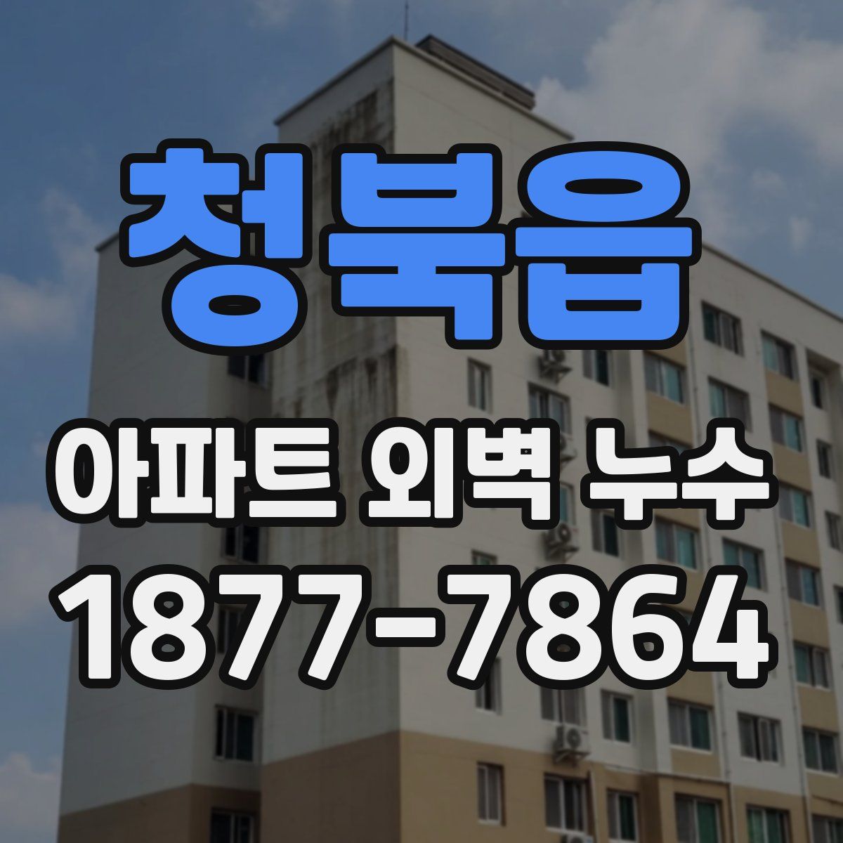 청북읍 아파트 외벽 누수