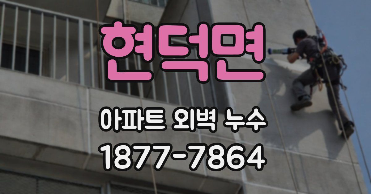 현덕면 아파트 외벽 누수