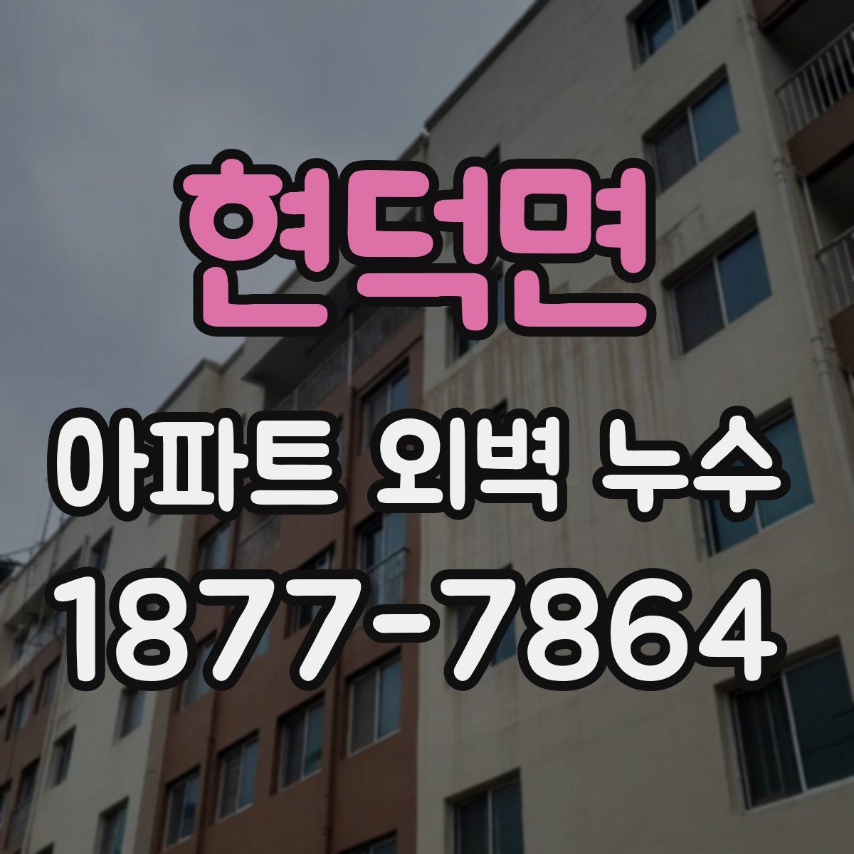 현덕면 아파트 외벽 누수