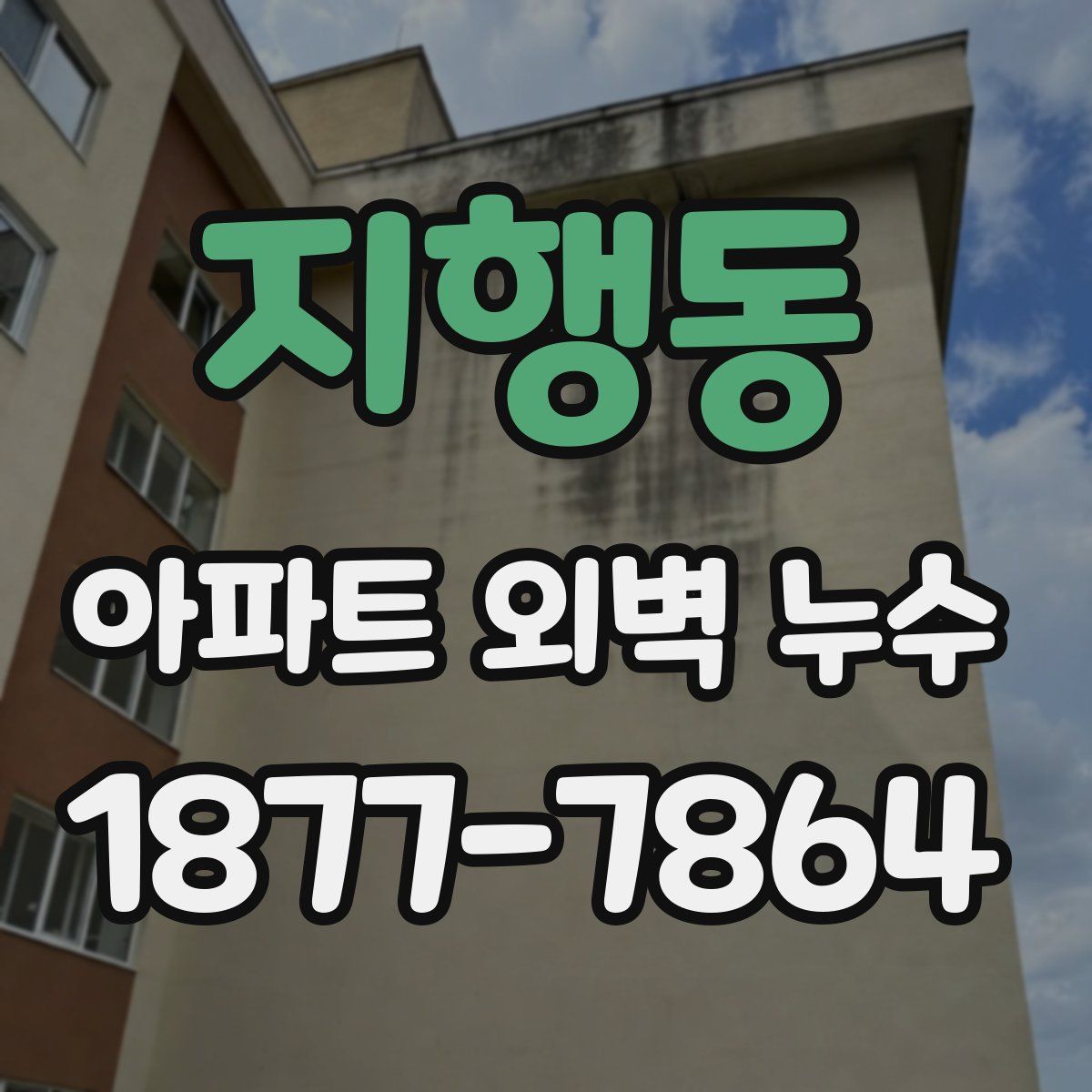 지행동 아파트 외벽 누수
