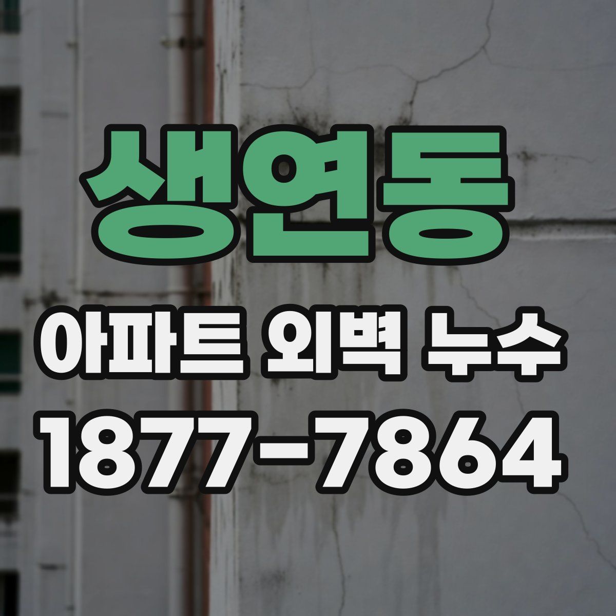 생연동 아파트 외벽 누수