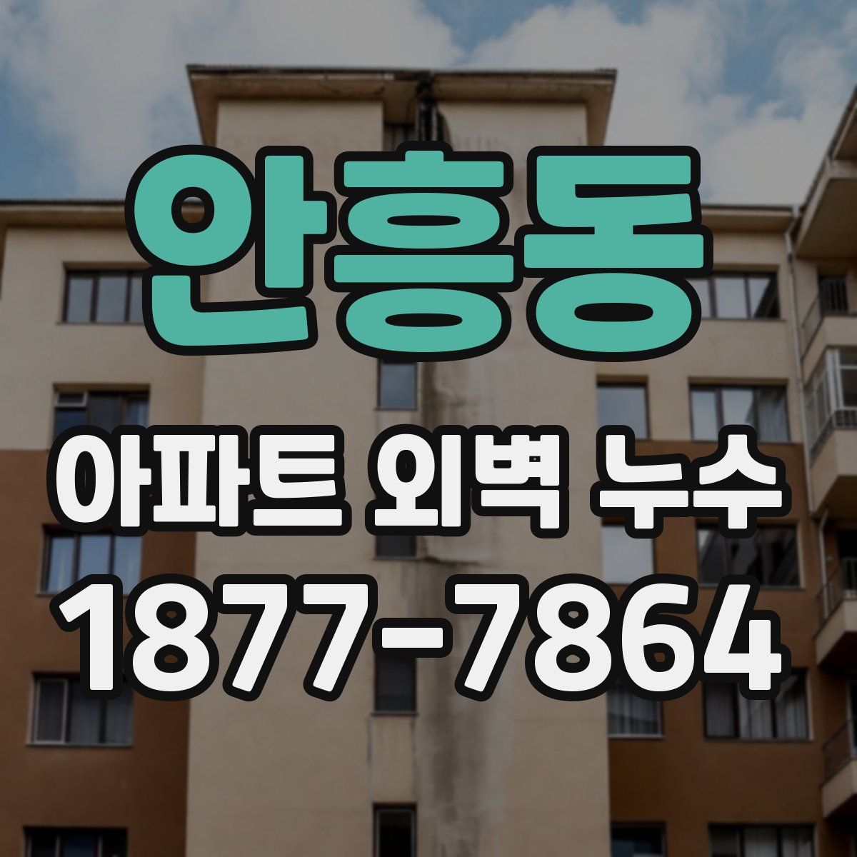 안흥동 아파트 외벽 누수