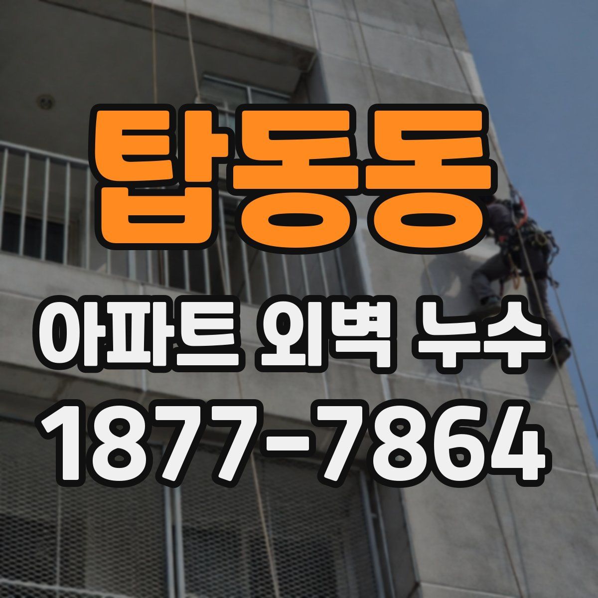 탑동동 아파트 외벽 누수