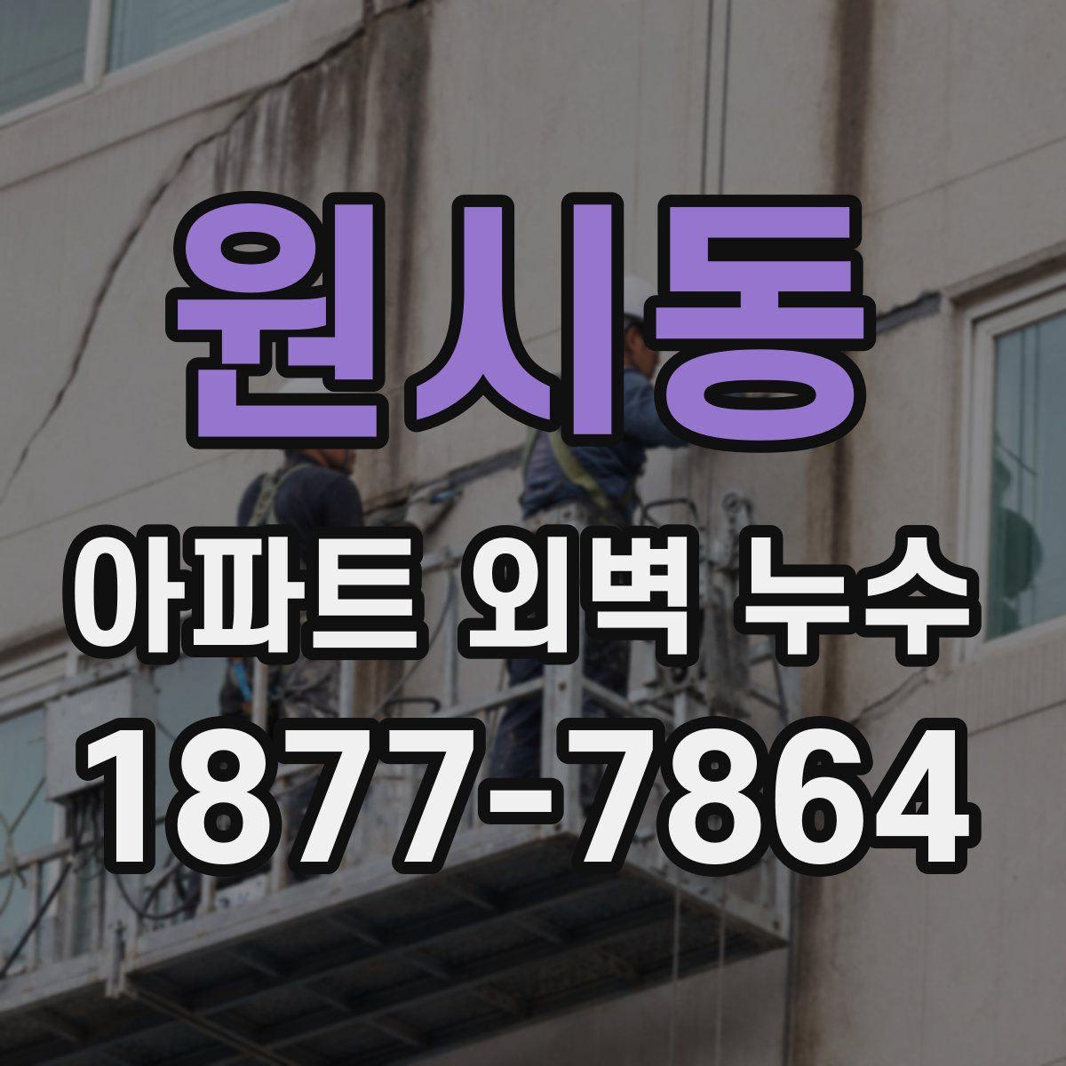 원시동 아파트 외벽 누수