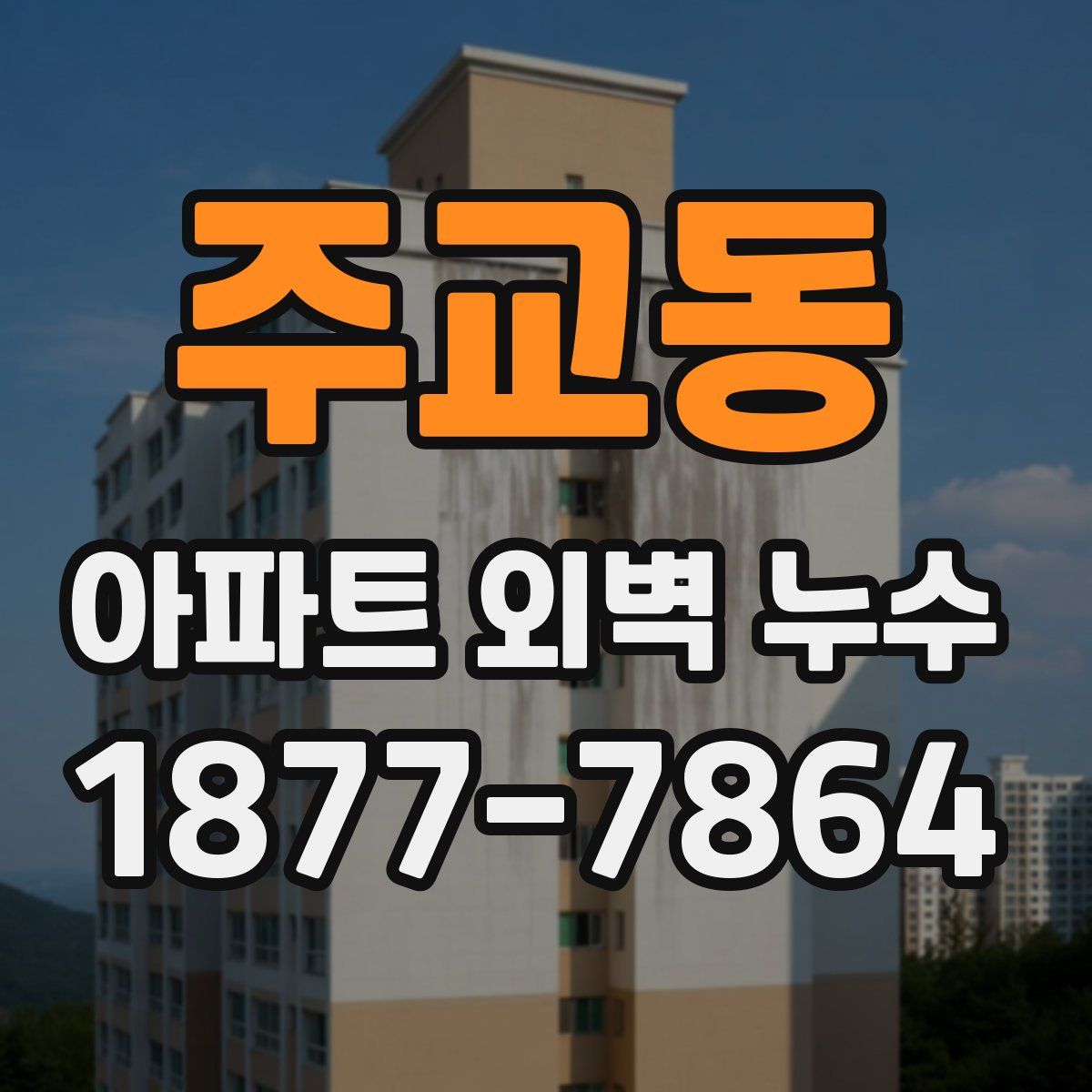 주교동 아파트 외벽 누수