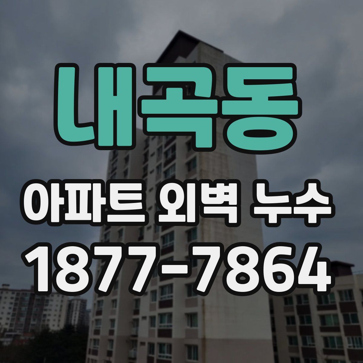 내곡동 아파트 외벽 누수