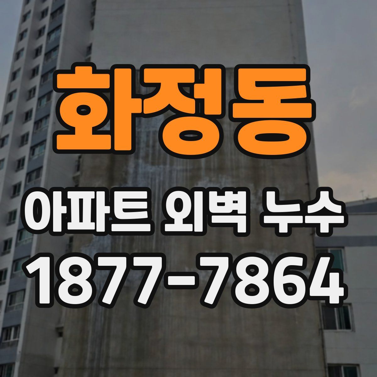 화정동 아파트 외벽 누수