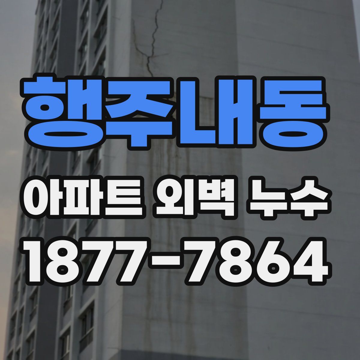 행주내동 아파트 외벽 누수