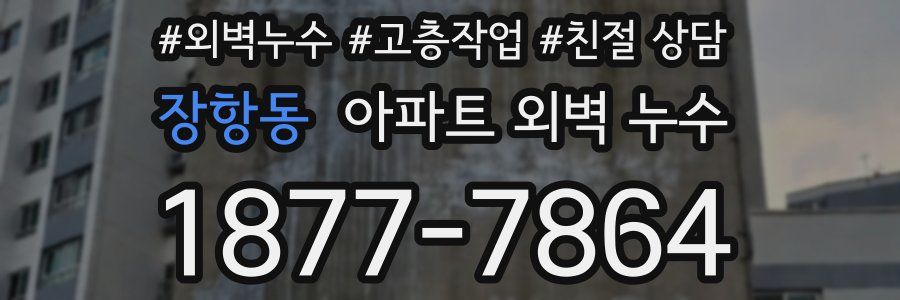 장항동 아파트 외벽 누수