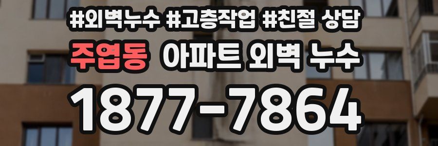 주엽동 아파트 외벽 누수