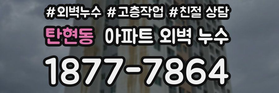 탄현동 아파트 외벽 누수
