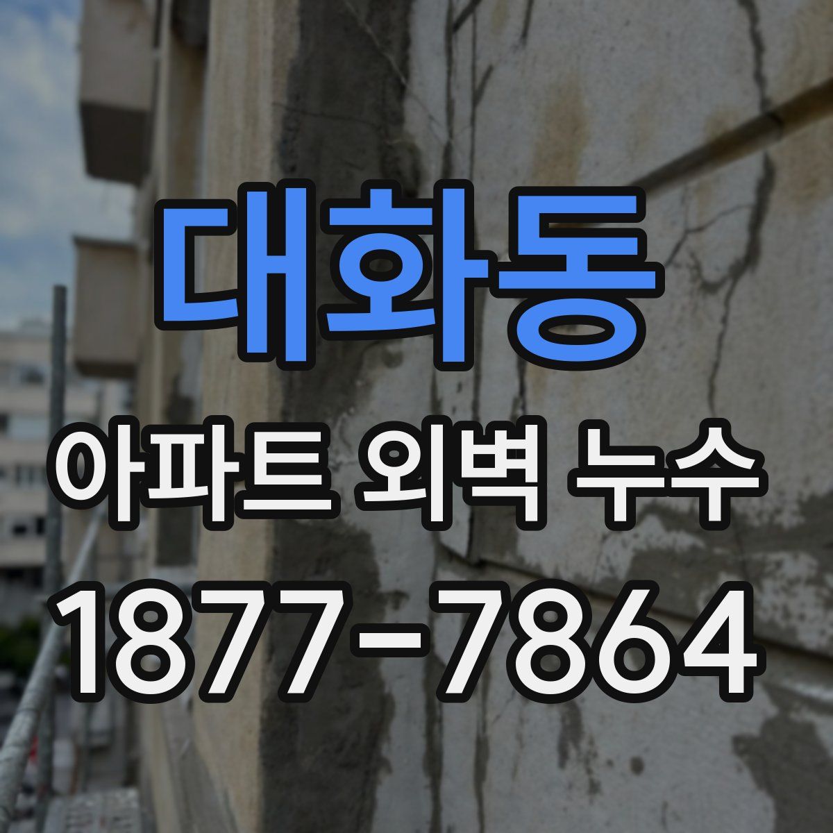 대화동 아파트 외벽 누수