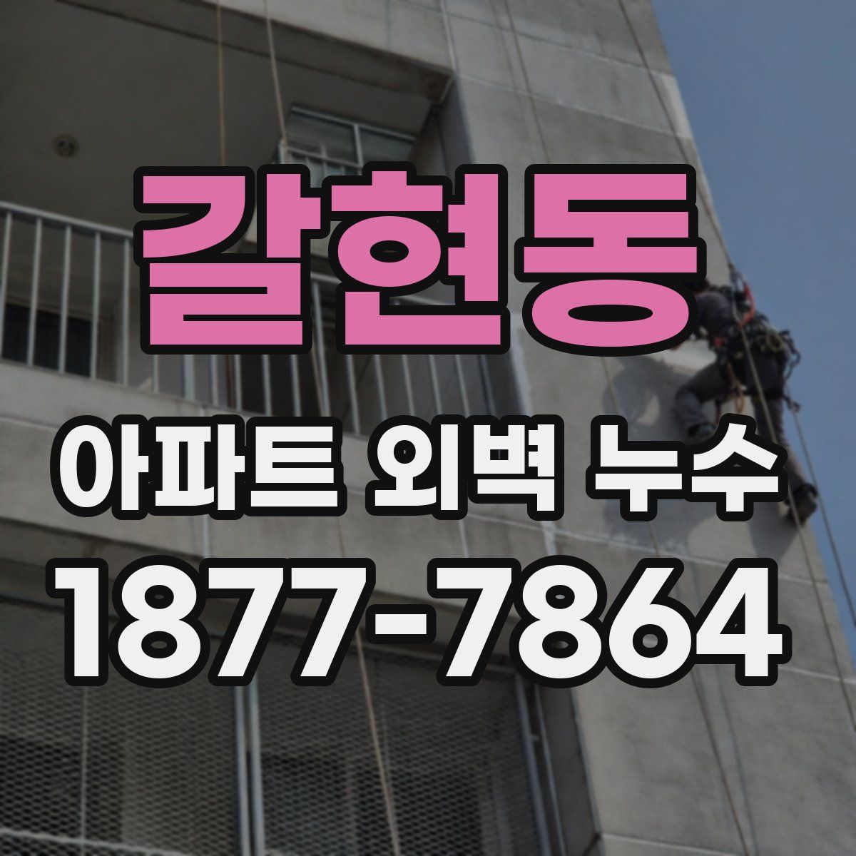 갈현동 아파트 외벽 누수