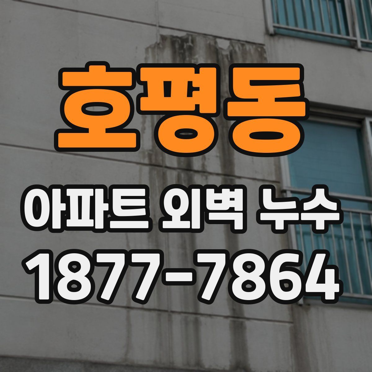 호평동 아파트 외벽 누수