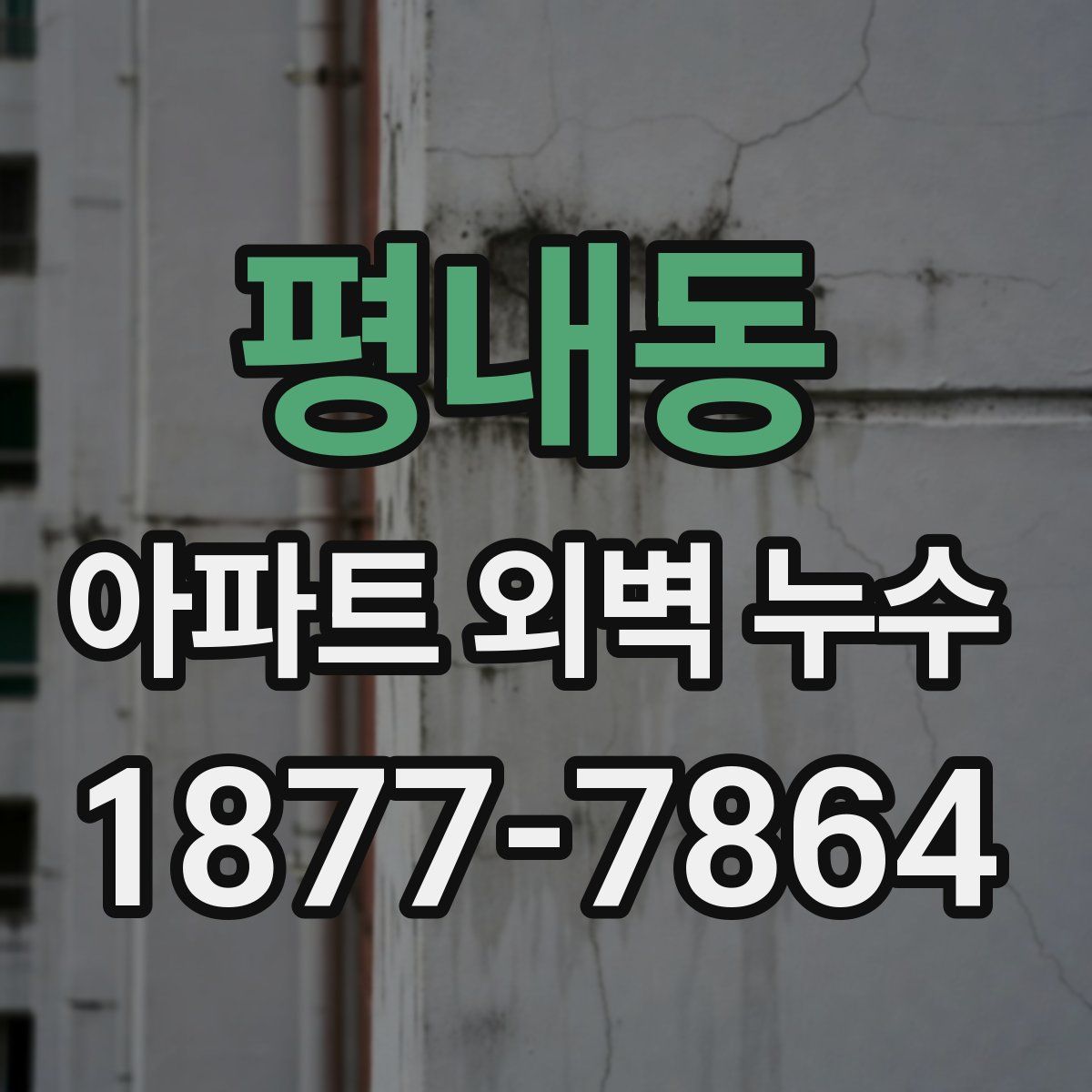 평내동 아파트 외벽 누수