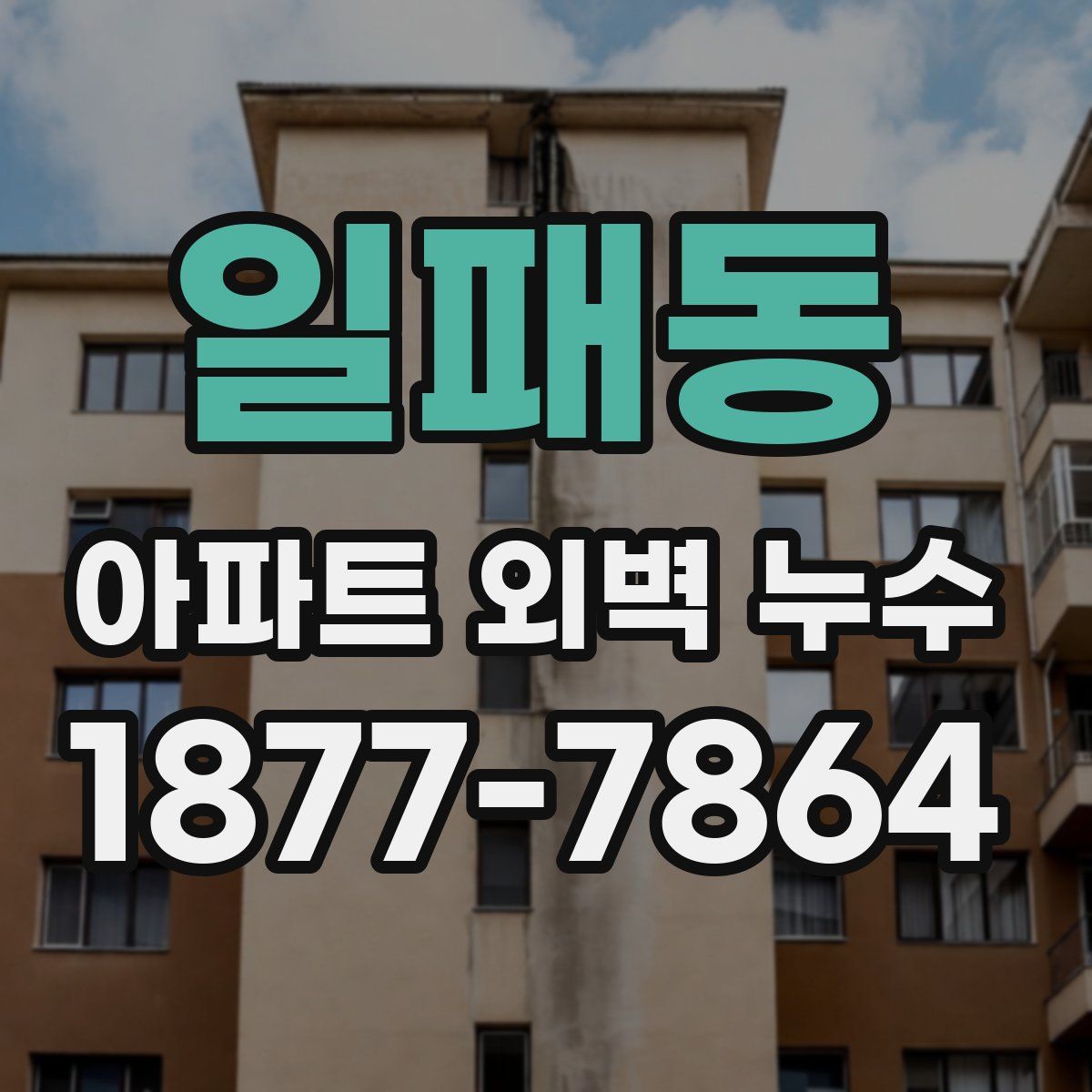 일패동 아파트 외벽 누수