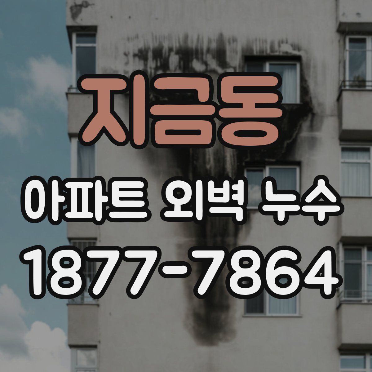 지금동 아파트 외벽 누수