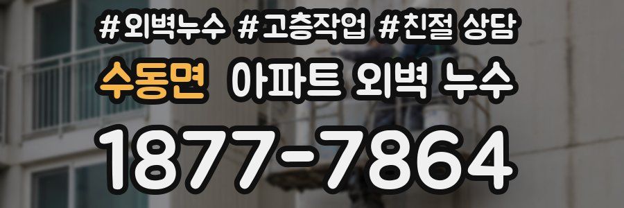 수동면 아파트 외벽 누수