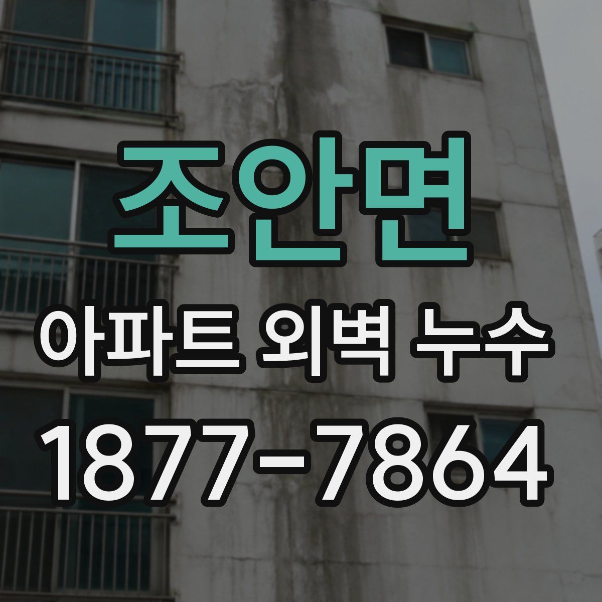 조안면 아파트 외벽 누수