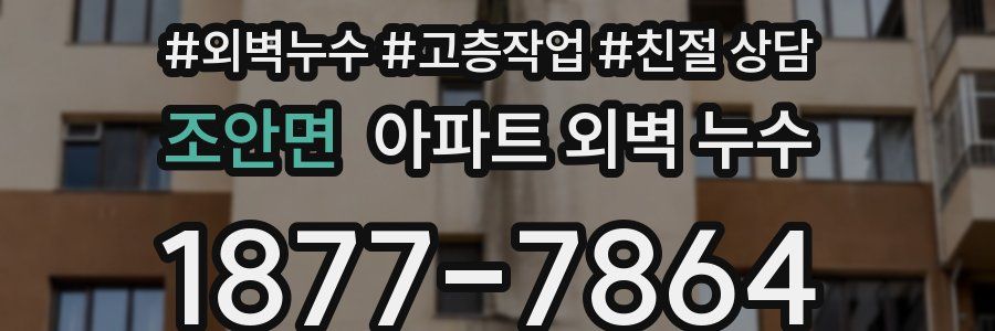 조안면 아파트 외벽 누수