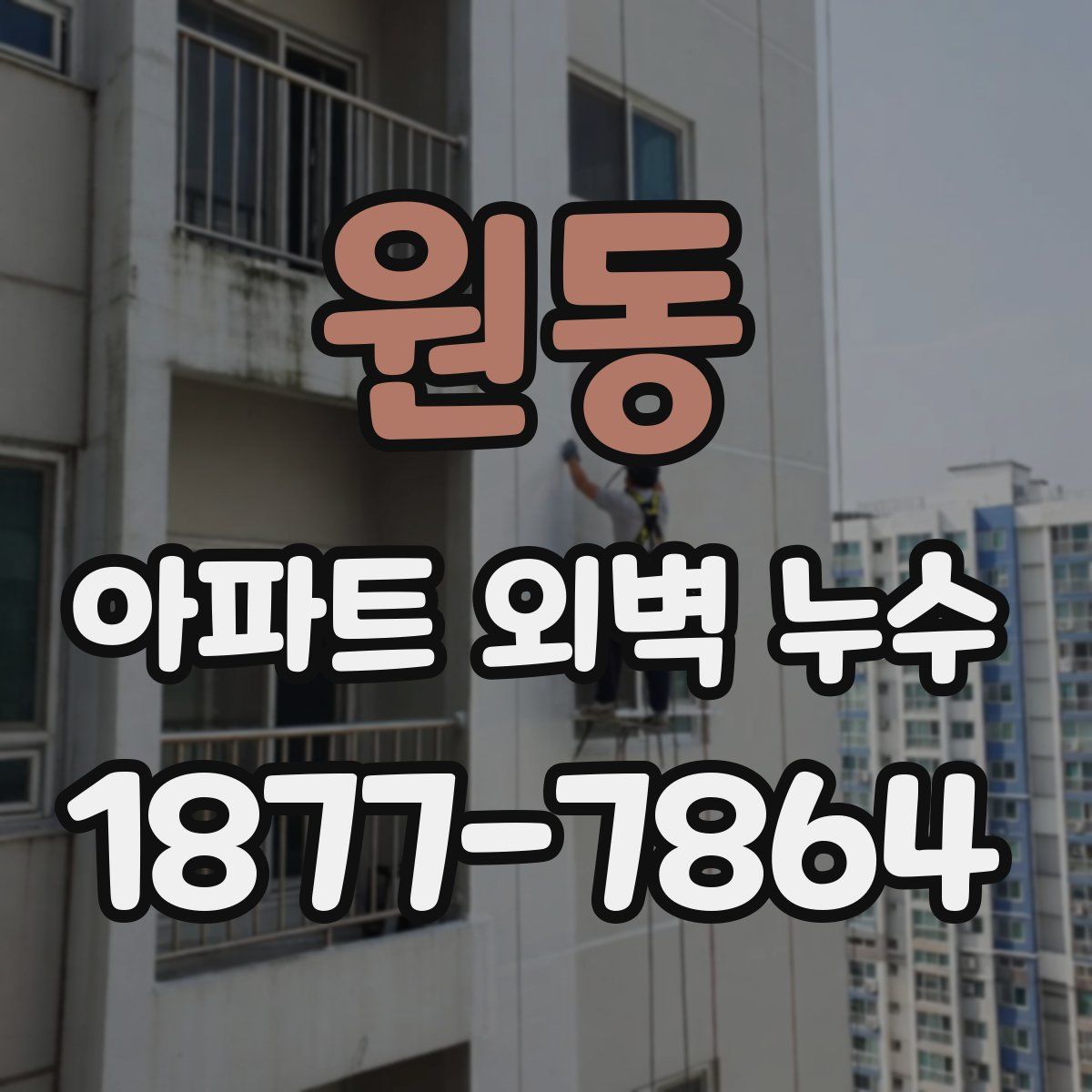 원동 아파트 외벽 누수