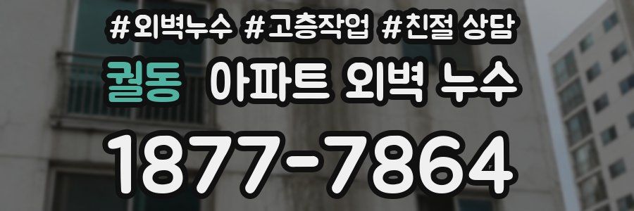 궐동 아파트 외벽 누수