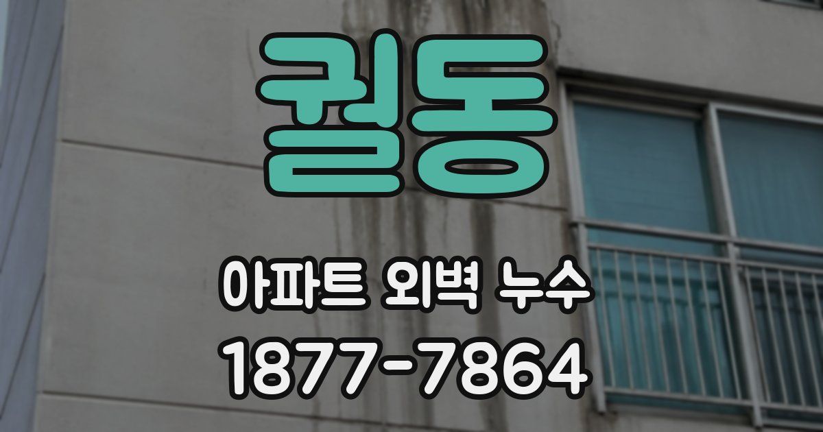궐동 아파트 외벽 누수