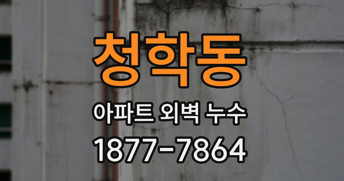 청학동 아파트 외벽 누수