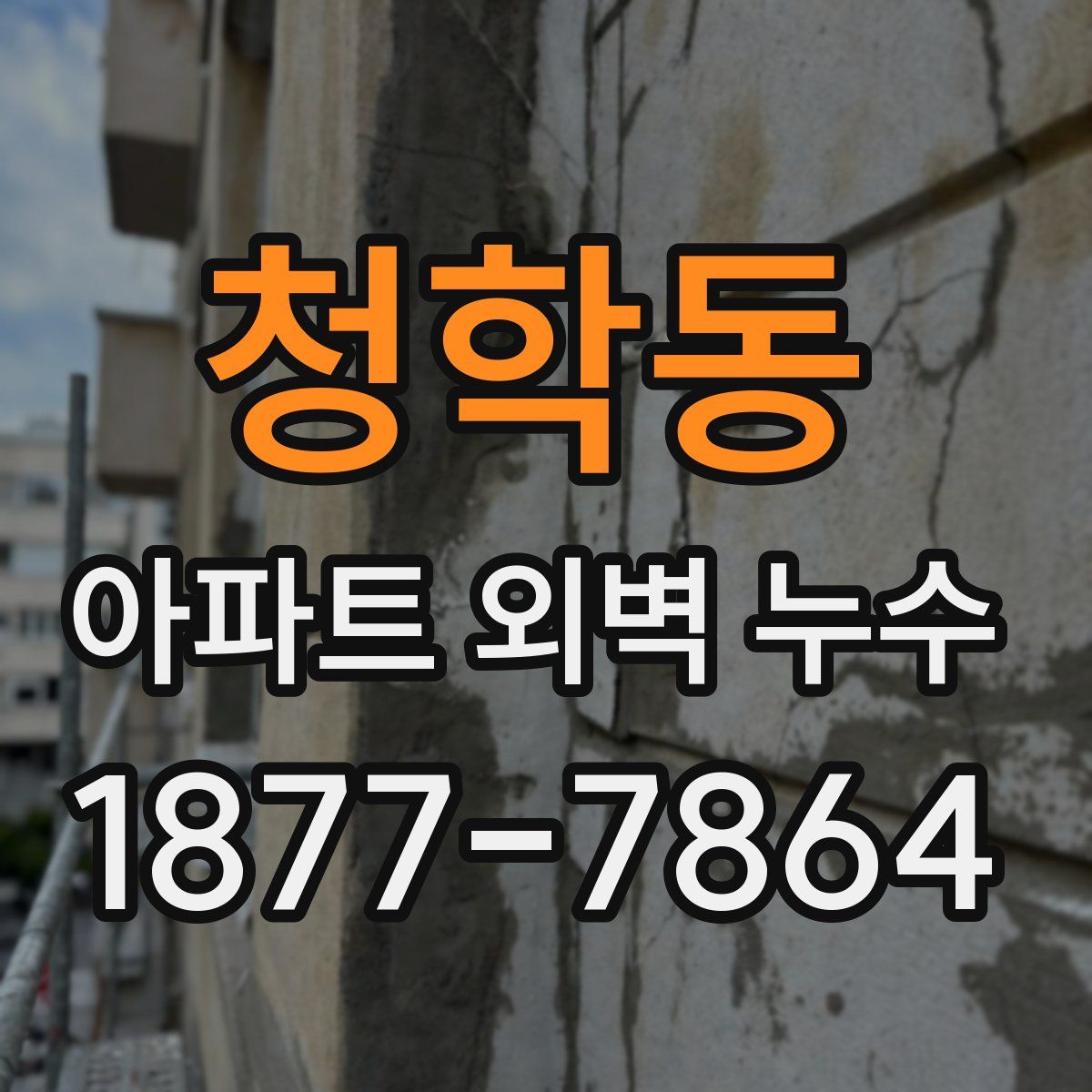 청학동 아파트 외벽 누수