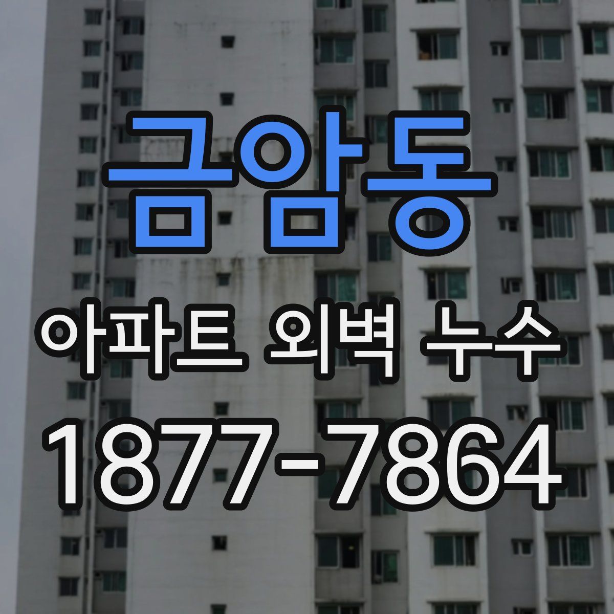 금암동 아파트 외벽 누수
