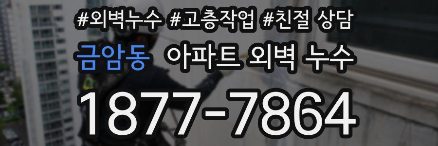 금암동 아파트 외벽 누수