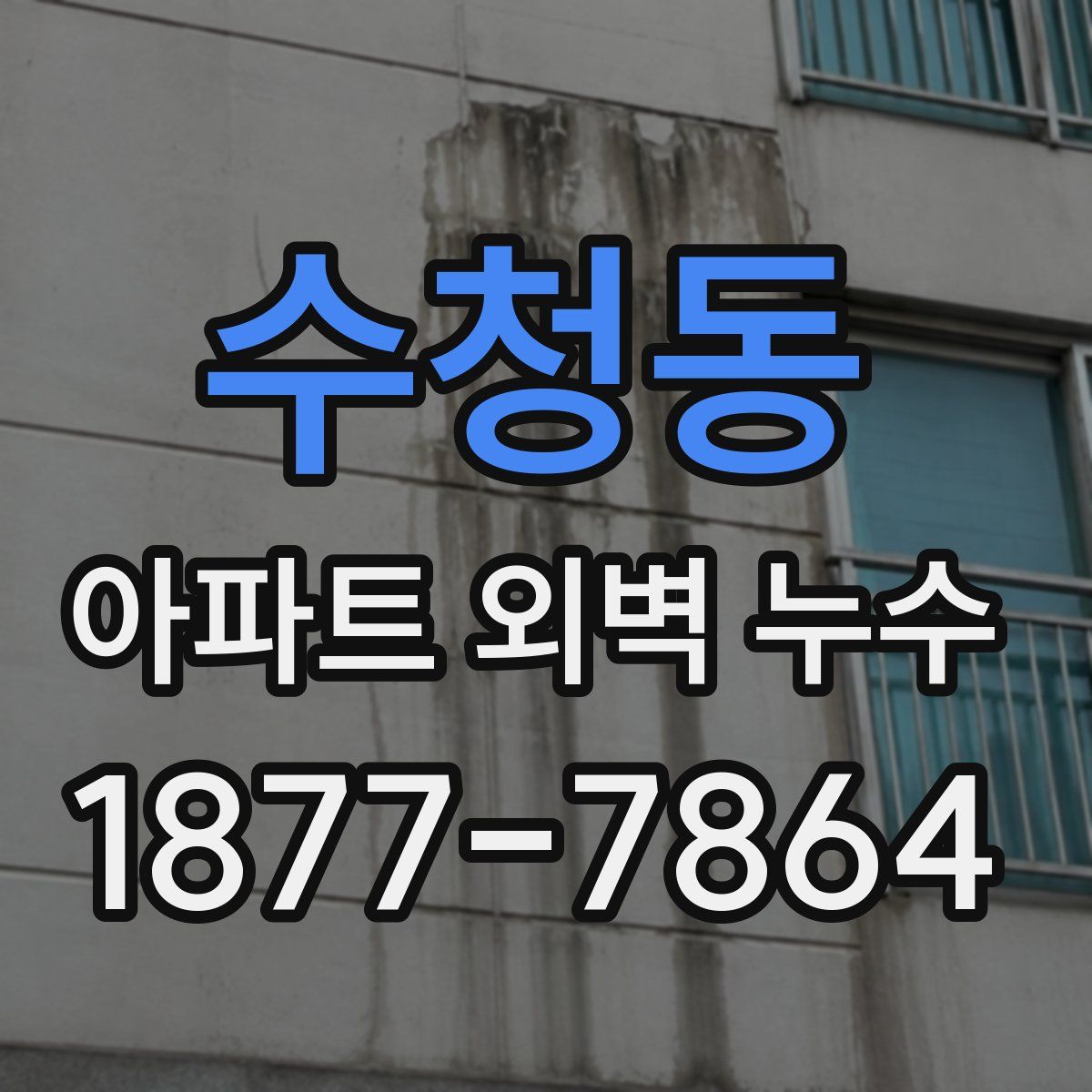 수청동 아파트 외벽 누수